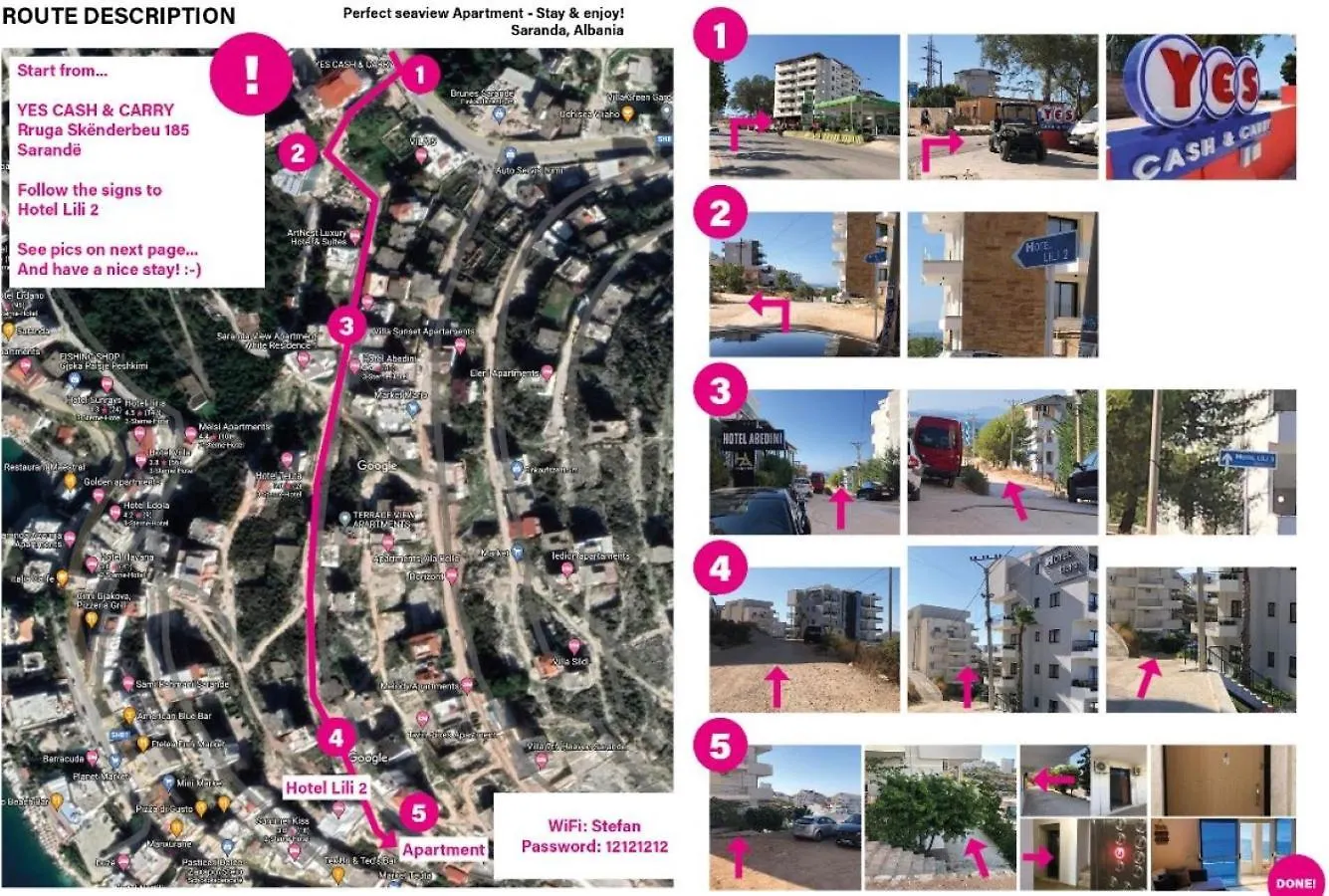 Seaview Apartment! Public Parking Near The App! Sarande